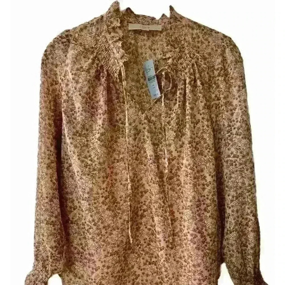 Loft Tops - NEW Ann Taylor Loft Womens Petite Small Floral Ruffle Blouse w/Camisole